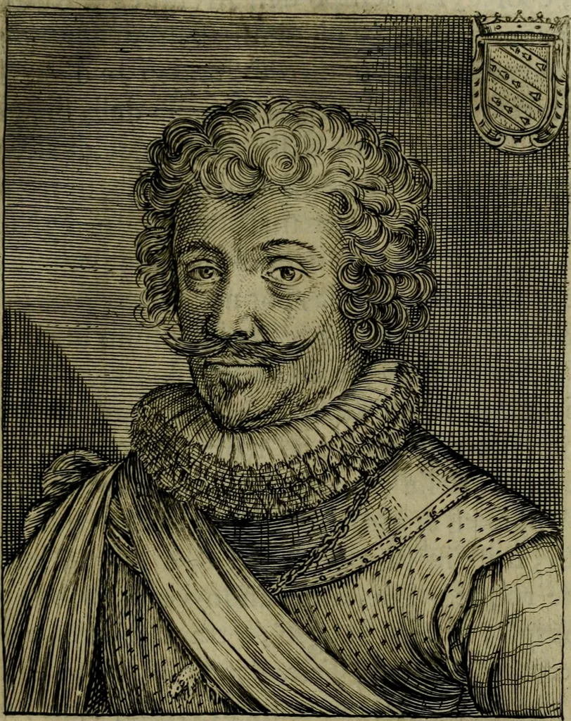 An illustration from Ritratti et elogij di capitani illustri : che ne' secoli moderni hanno gloriosamente guerreggiato, 1647, leaf 364