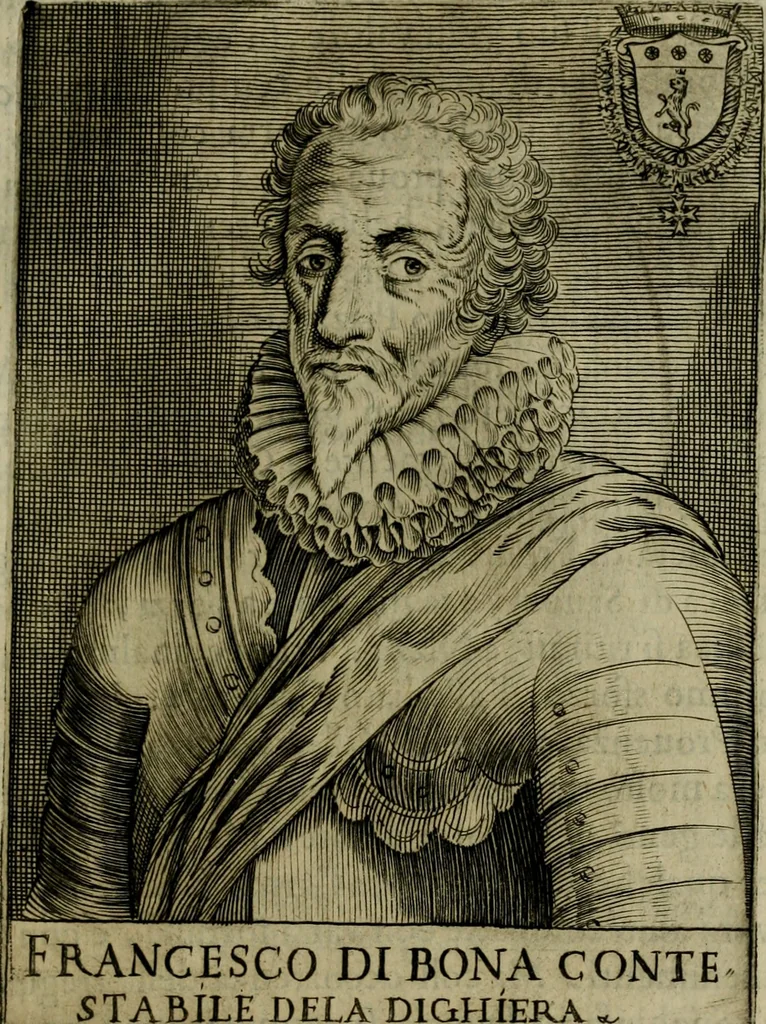 An illustration from Ritratti et elogij di capitani illustri : che ne' secoli moderni hanno gloriosamente guerreggiato, 1647, leaf 368