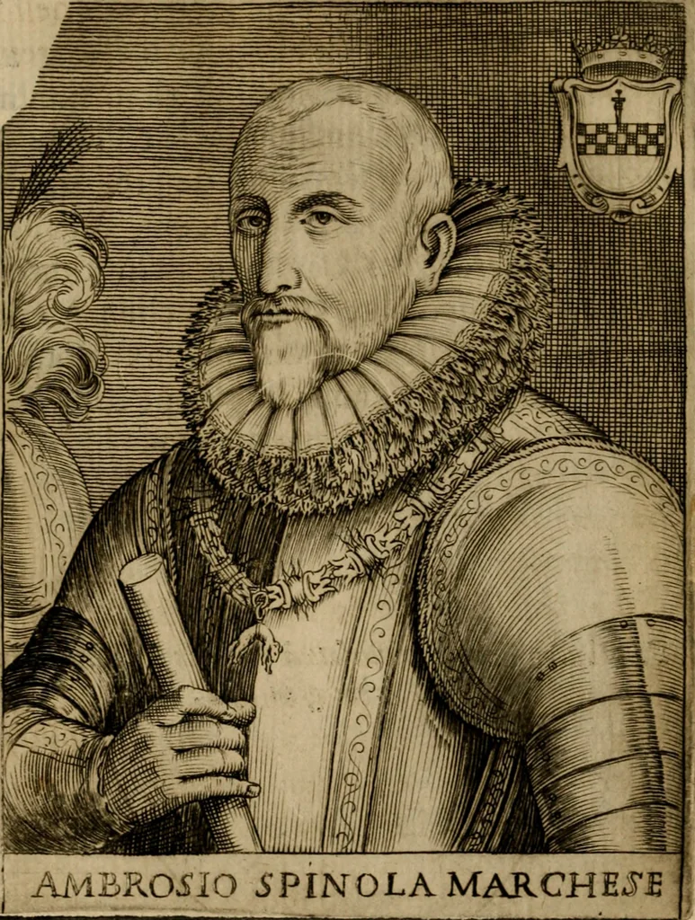 An illustration from Ritratti et elogij di capitani illustri : che ne' secoli moderni hanno gloriosamente guerreggiato, 1647, leaf 375