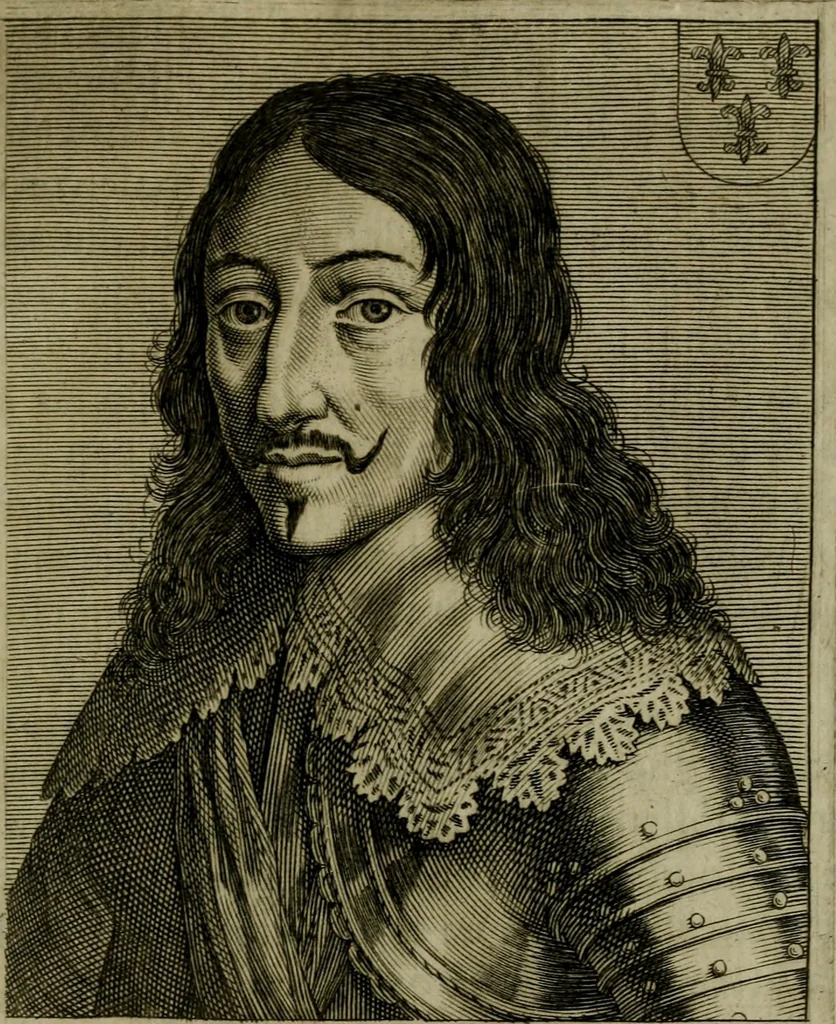 An illustration from Ritratti et elogij di capitani illustri : che ne' secoli moderni hanno gloriosamente guerreggiato, 1647, leaf 404