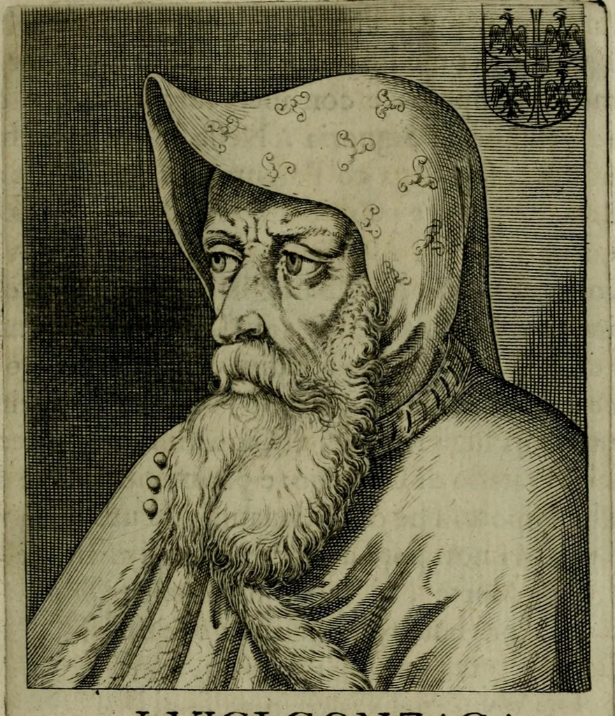 An illustration from Ritratti et elogij di capitani illustri : che ne' secoli moderni hanno gloriosamente guerreggiato, 1647, leaf 60