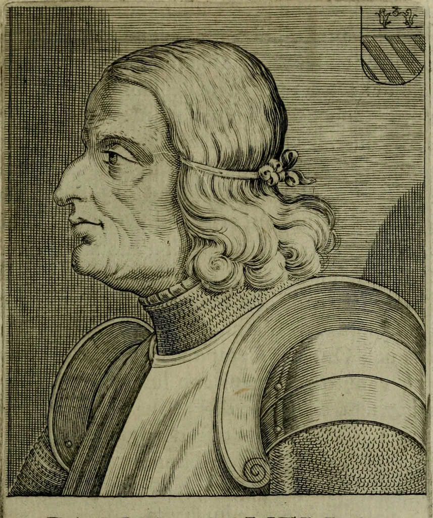 An illustration from Ritratti et elogij di capitani illustri : che ne' secoli moderni hanno gloriosamente guerreggiato, 1647, leaf 82