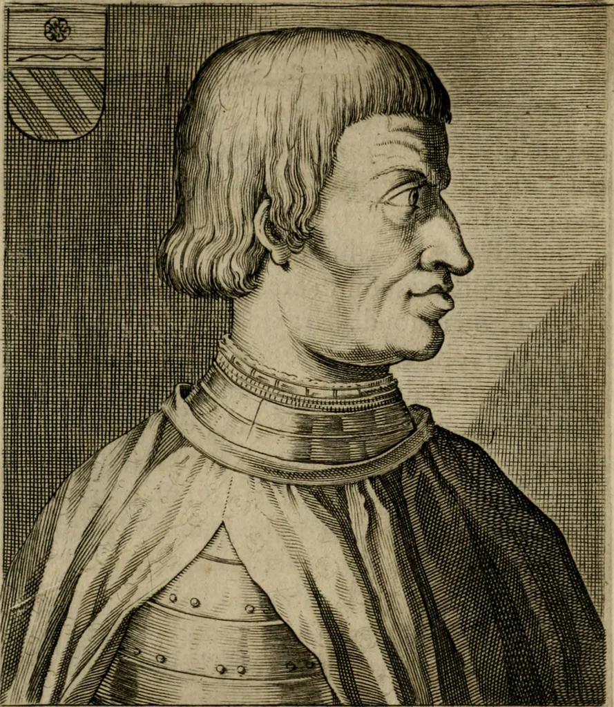 An illustration from Ritratti et elogij di capitani illustri : che ne' secoli moderni hanno gloriosamente guerreggiato, 1647, leaf 91