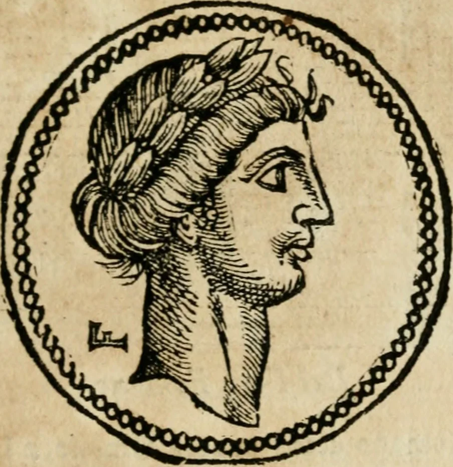 An illustration from Ritratto di Roma antica : nel qvale sono figvrati i principali tempij, theatri, anfiteatri, cerchi, naumachie, archi trionfali, curie, basiliche, colonne, ordine del trionfo, dignita militari, e ciuili, riti cerimonie, & altre cose notabili : aggiuntoui di nuouo le vite, & effigie de' primi rè di essa, e le grandezze dell'Imperio Romano, con l'esplicationi istoriche de' piu celebri antiquarij, 1654, leaf 146