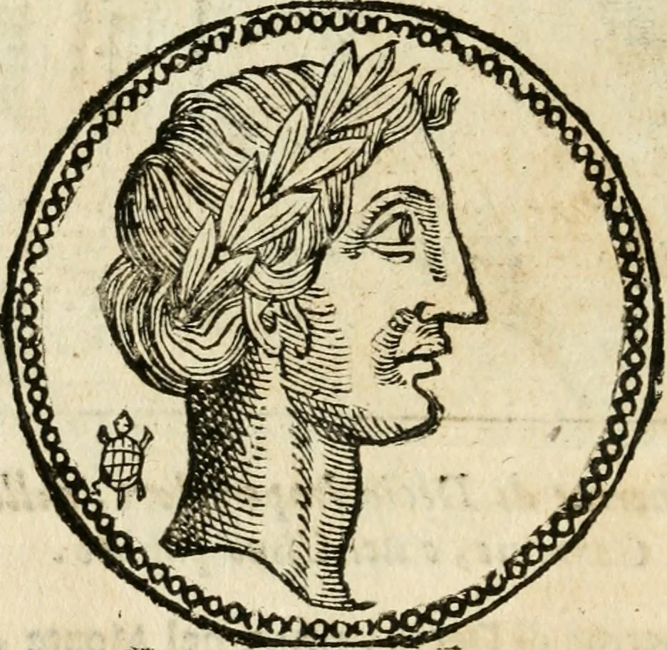 An illustration from Ritratto di Roma antica : nel qvale sono figvrati i principali tempij, theatri, anfiteatri, cerchi, naumachie, archi trionfali, curie, basiliche, colonne, ordine del trionfo, dignita militari, e ciuili, riti cerimonie, & altre cose notabili : aggiuntoui di nuouo le vite, & effigie de' primi rè di essa, e le grandezze dell'Imperio Romano, con l'esplicationi istoriche de' piu celebri antiquarij, 1654, leaf 329