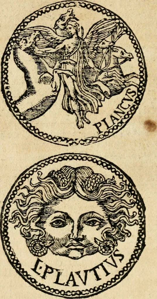 An illustration from Ritratto di Roma antica : nel qvale sono figvrati i principali tempij, theatri, anfiteatri, cerchi, naumachie, archi trionfali, curie, basiliche, colonne, ordine del trionfo, dignita militari, e ciuili, riti cerimonie, & altre cose notabili : aggiuntoui di nuouo le vite, & effigie de' primi rè di essa, e le grandezze dell'Imperio Romano, con l'esplicationi istoriche de' piu celebri antiquarij, 1654, leaf 99