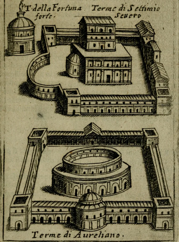 An illustration from Ritratto di Roma moderna, 1638, leaf 106