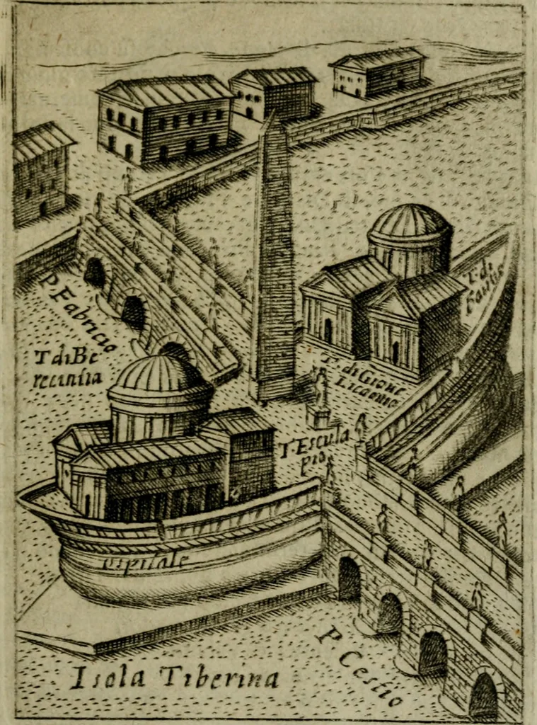 An illustration from Ritratto di Roma moderna, 1638, leaf 122