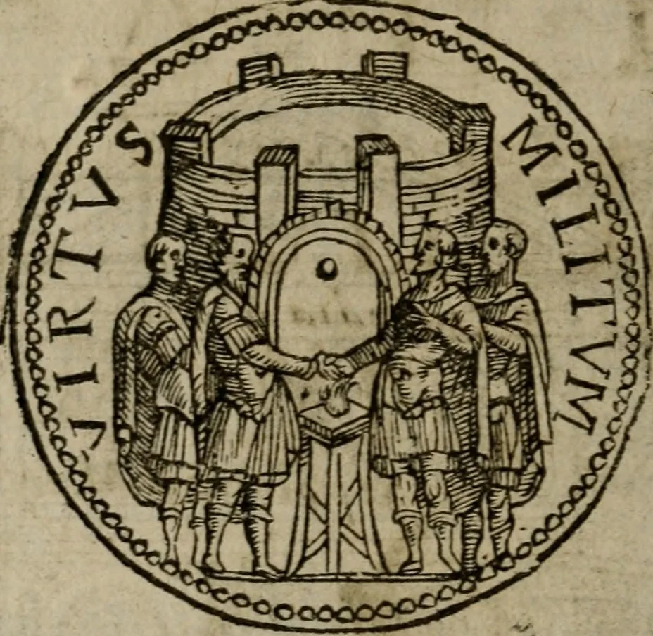 An illustration from Ritratto di Roma moderna, 1638, leaf 153