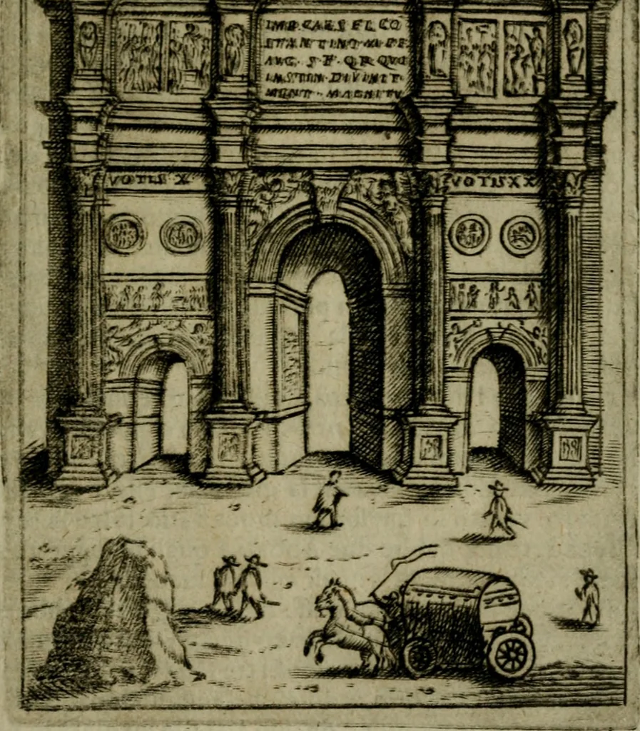 An illustration from Ritratto di Roma moderna, 1638, leaf 170