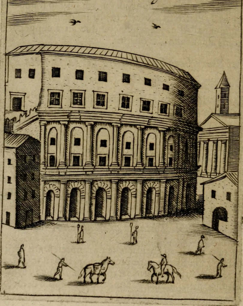 An illustration from Ritratto di Roma moderna, 1638, leaf 195