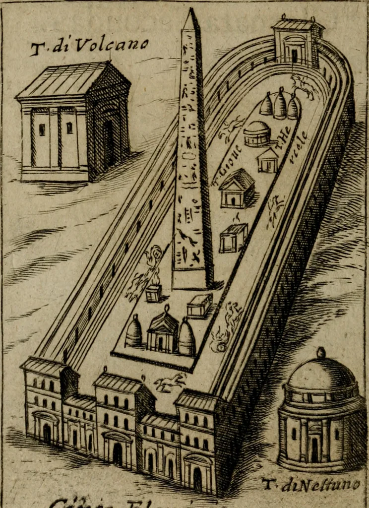 An illustration from Ritratto di Roma moderna, 1638, leaf 197