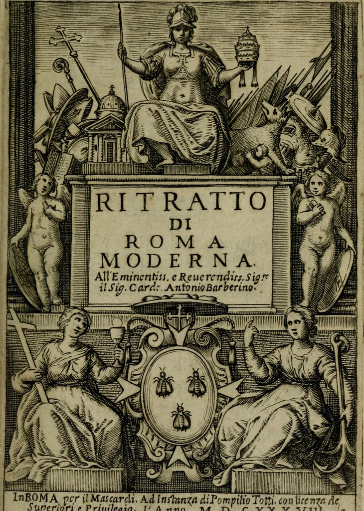 An illustration from Ritratto di Roma moderna, 1638, leaf 2