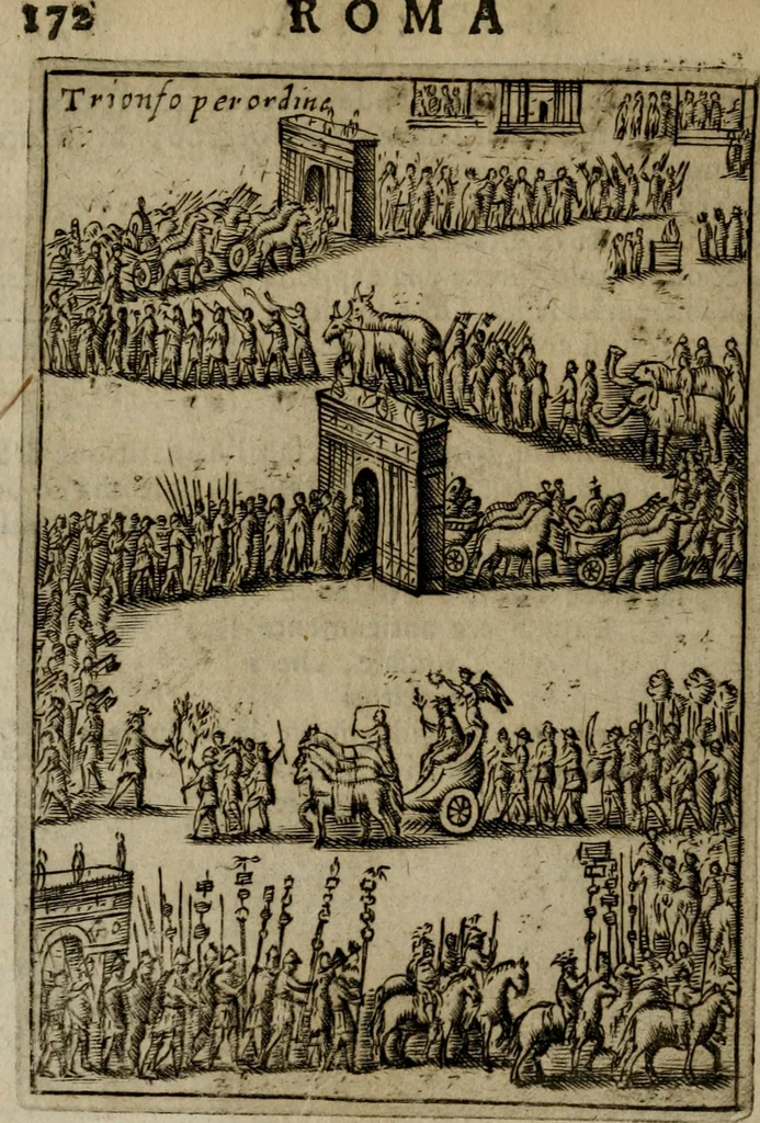 An illustration from Ritratto di Roma moderna, 1638, leaf 201