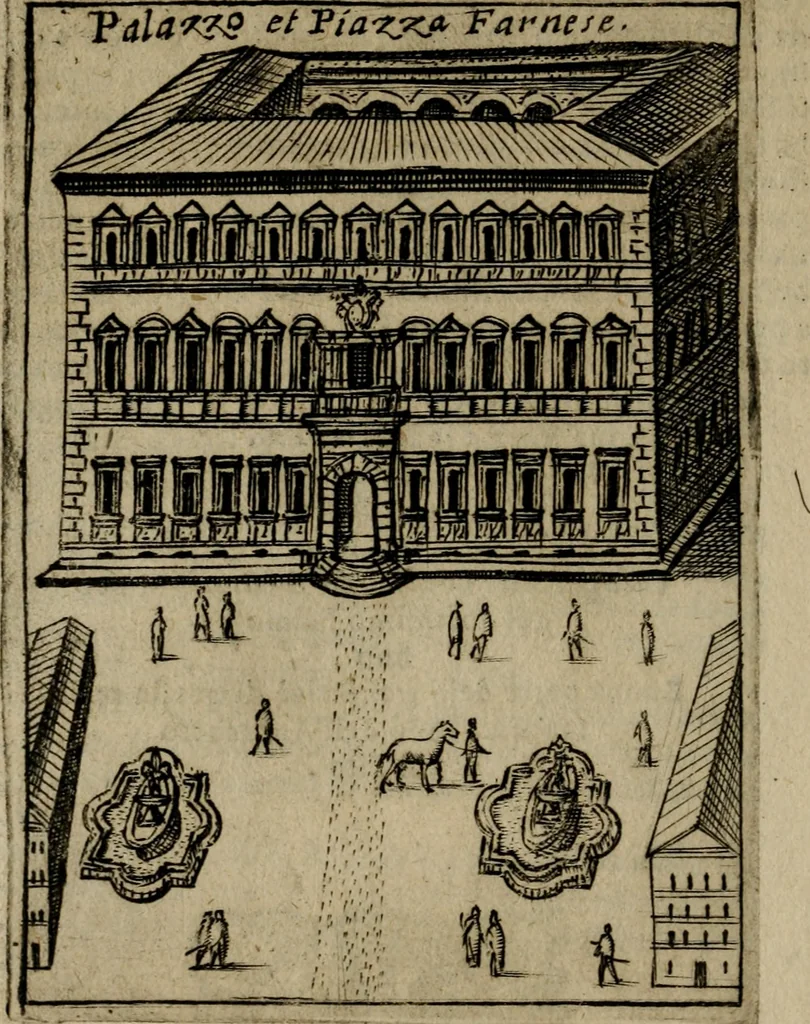 An illustration from Ritratto di Roma moderna, 1638, leaf 233