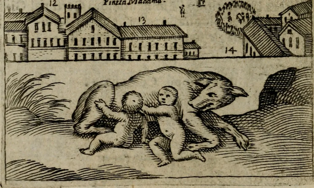 An illustration from Ritratto di Roma moderna, 1638, leaf 261