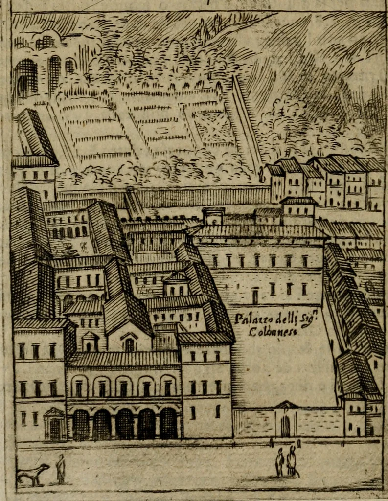 An illustration from Ritratto di Roma moderna, 1638, leaf 313