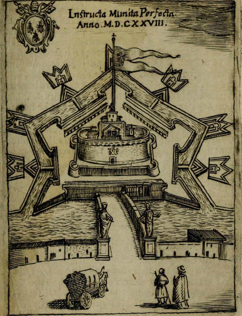 An illustration from Ritratto di Roma moderna, 1638, leaf 32