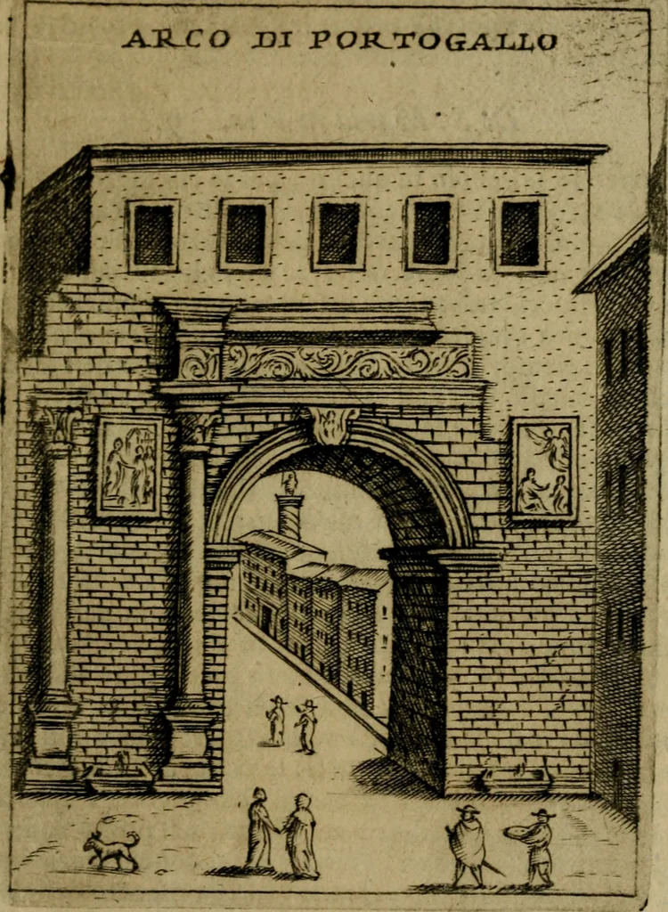 An illustration from Ritratto di Roma moderna, 1638, leaf 342