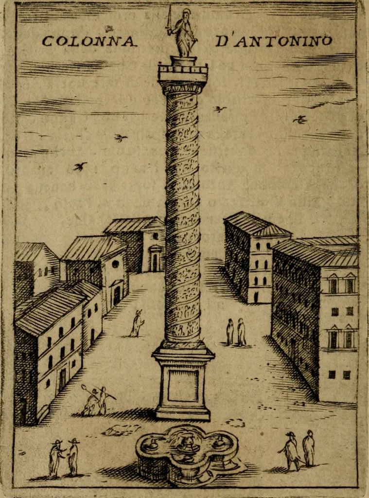 An illustration from Ritratto di Roma moderna, 1638, leaf 347