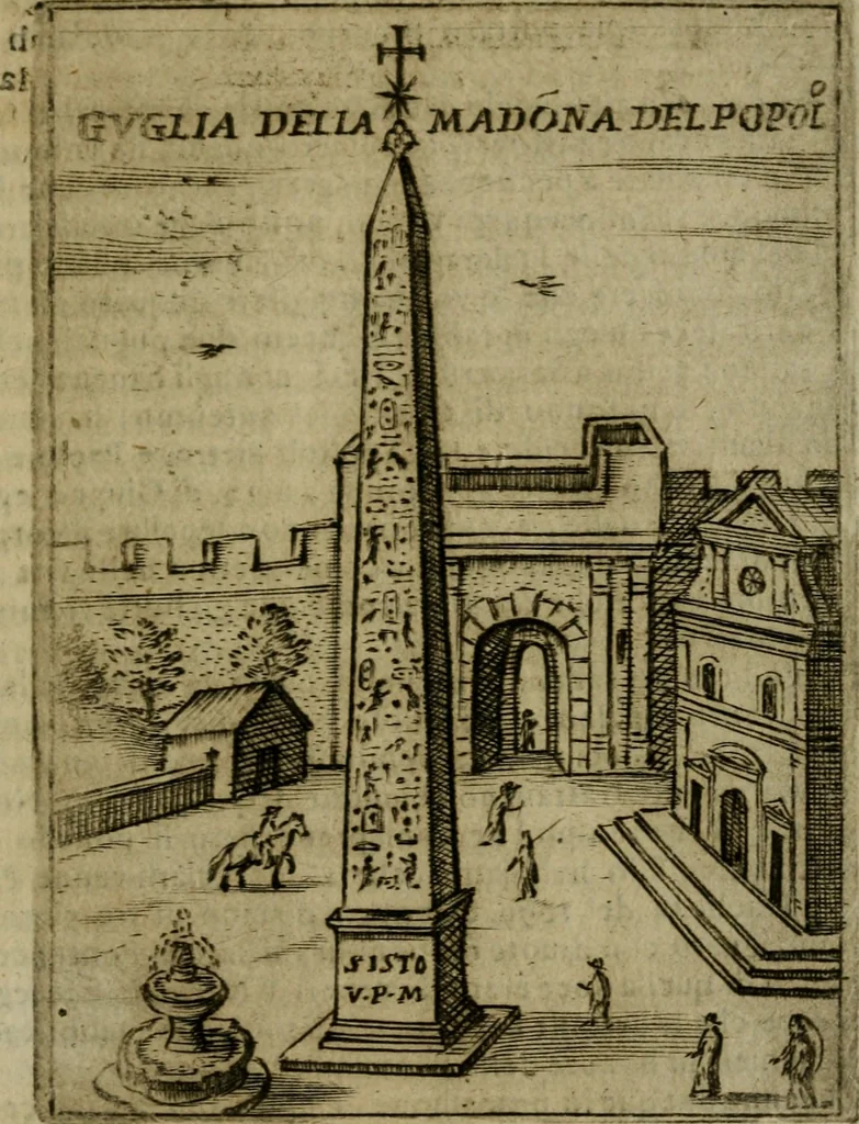 An illustration from Ritratto di Roma moderna, 1638, leaf 374
