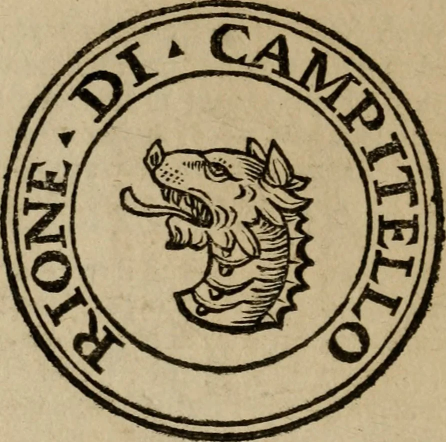 An illustration from Ritratto di Roma moderna, 1638, leaf 429