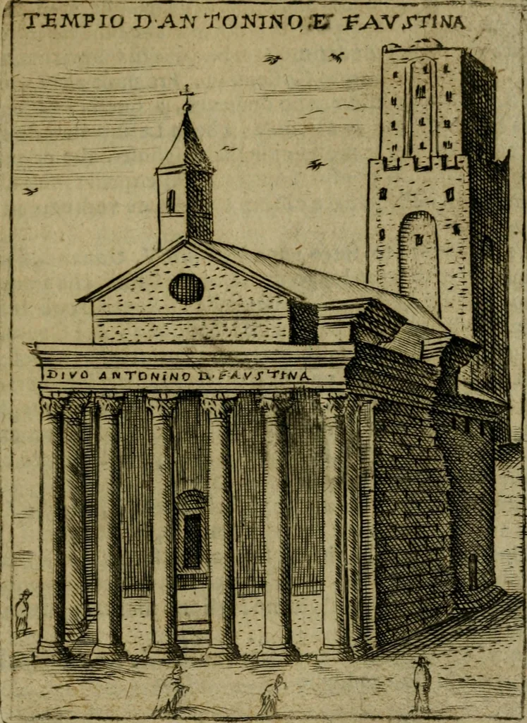 An illustration from Ritratto di Roma moderna, 1638, leaf 454