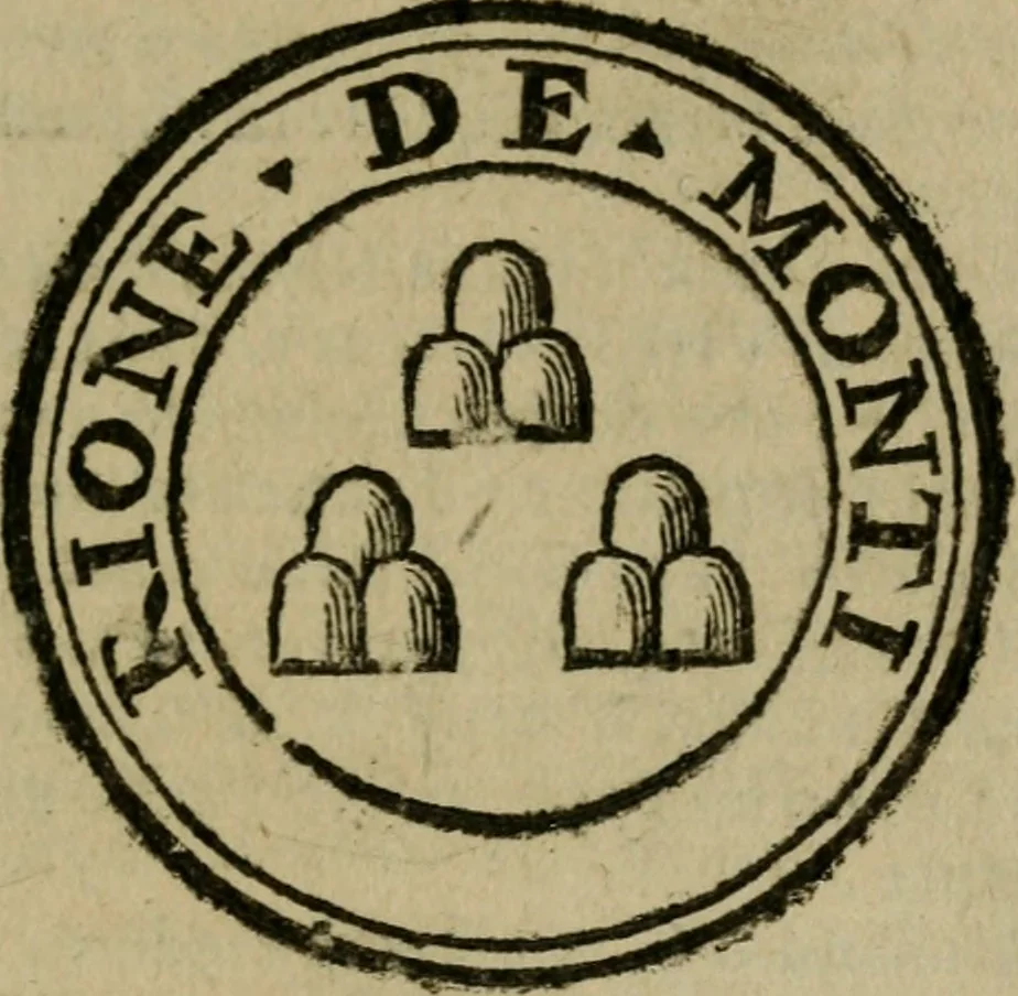 An illustration from Ritratto di Roma moderna, 1638, leaf 460