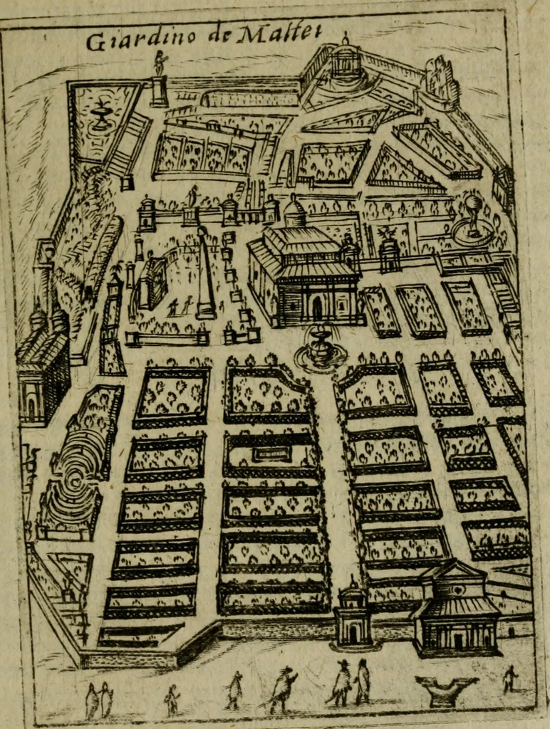 An illustration from Ritratto di Roma moderna, 1638, leaf 466