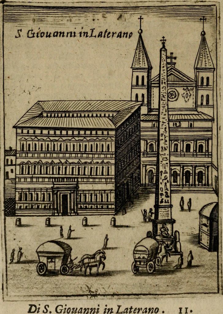 An illustration from Ritratto di Roma moderna, 1638, leaf 471