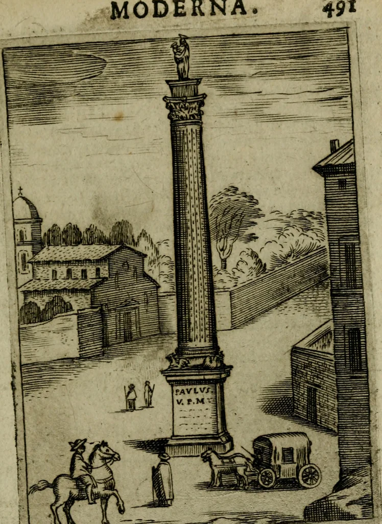 An illustration from Ritratto di Roma moderna, 1638, leaf 520
