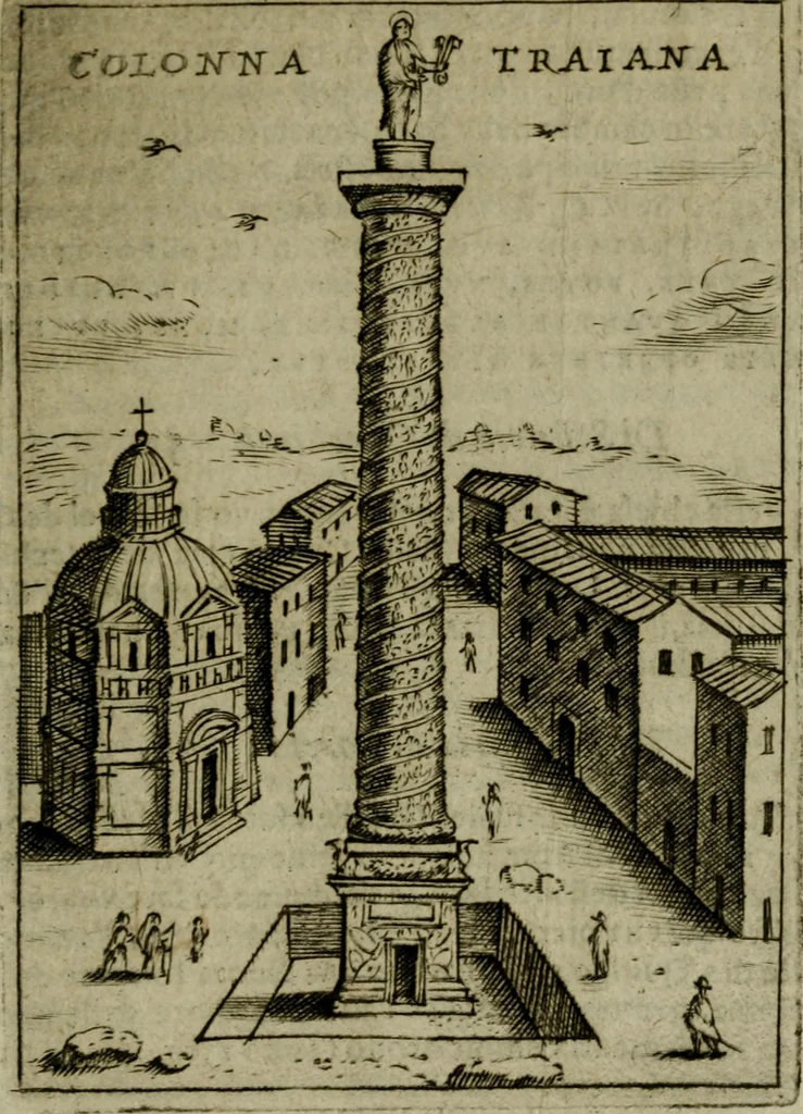 An illustration from Ritratto di Roma moderna, 1638, leaf 528