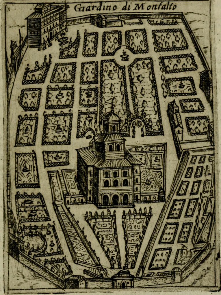 An illustration from Ritratto di Roma moderna, 1638, leaf 536