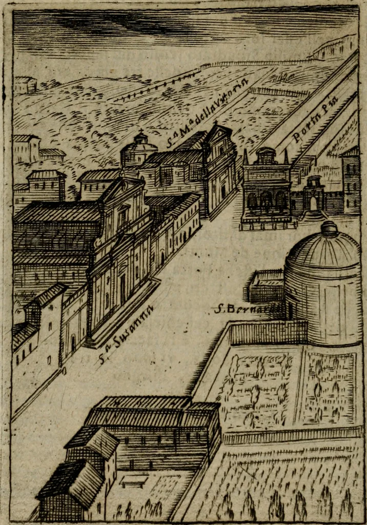 An illustration from Ritratto di Roma moderna, 1638, leaf 541