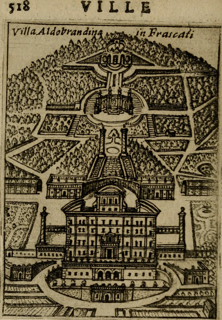 An illustration from Ritratto di Roma moderna, 1638, leaf 547