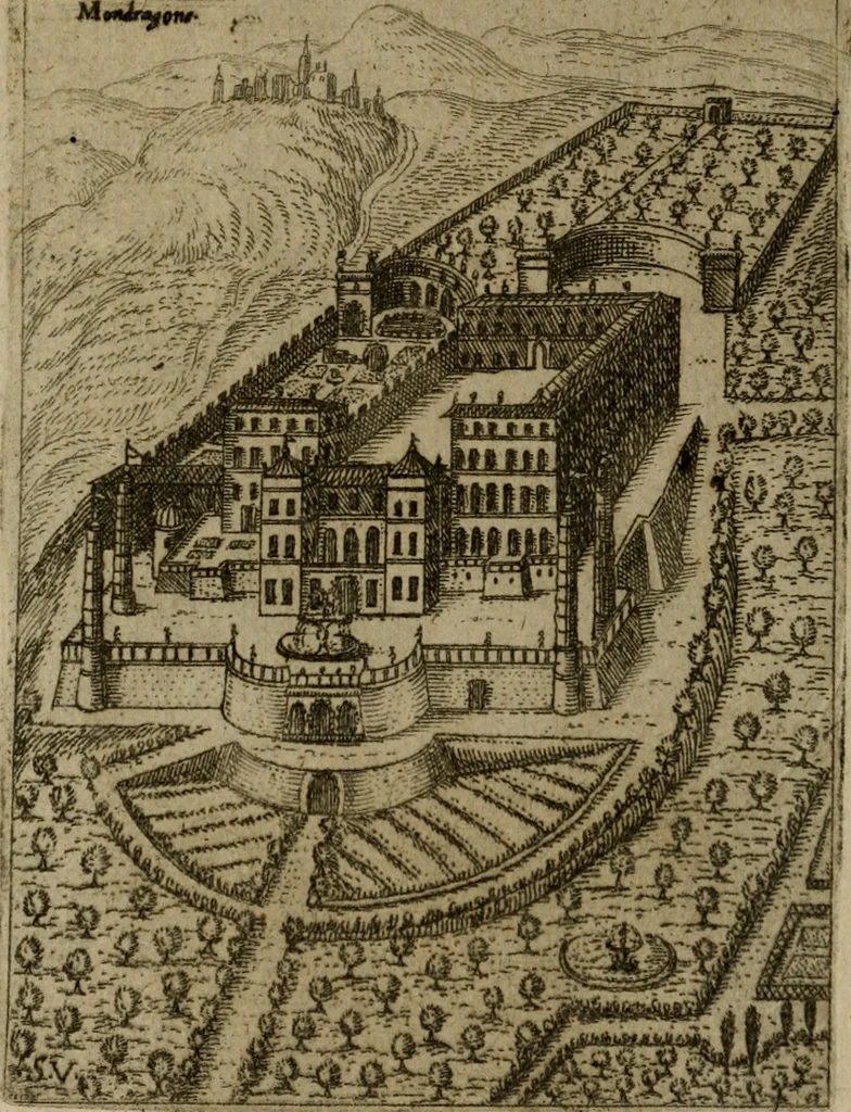An illustration from Ritratto di Roma moderna, 1638, leaf 551