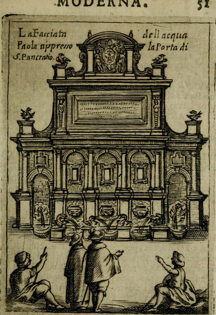 An illustration from Ritratto di Roma moderna, 1638, leaf 80