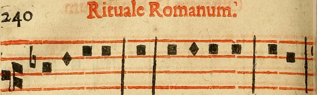 An illustration from Rituale Romanum Pauli V. Pont. Max. iussu editum, 1623, leaf 231
