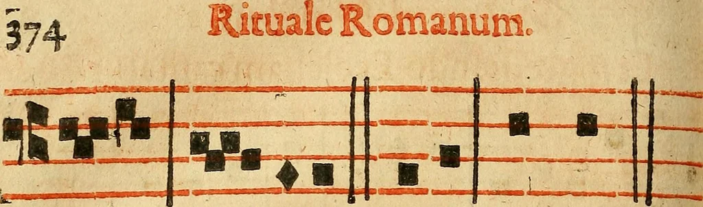 An illustration from Rituale Romanum Pauli V. Pont. Max. iussu editum, 1623, leaf 365