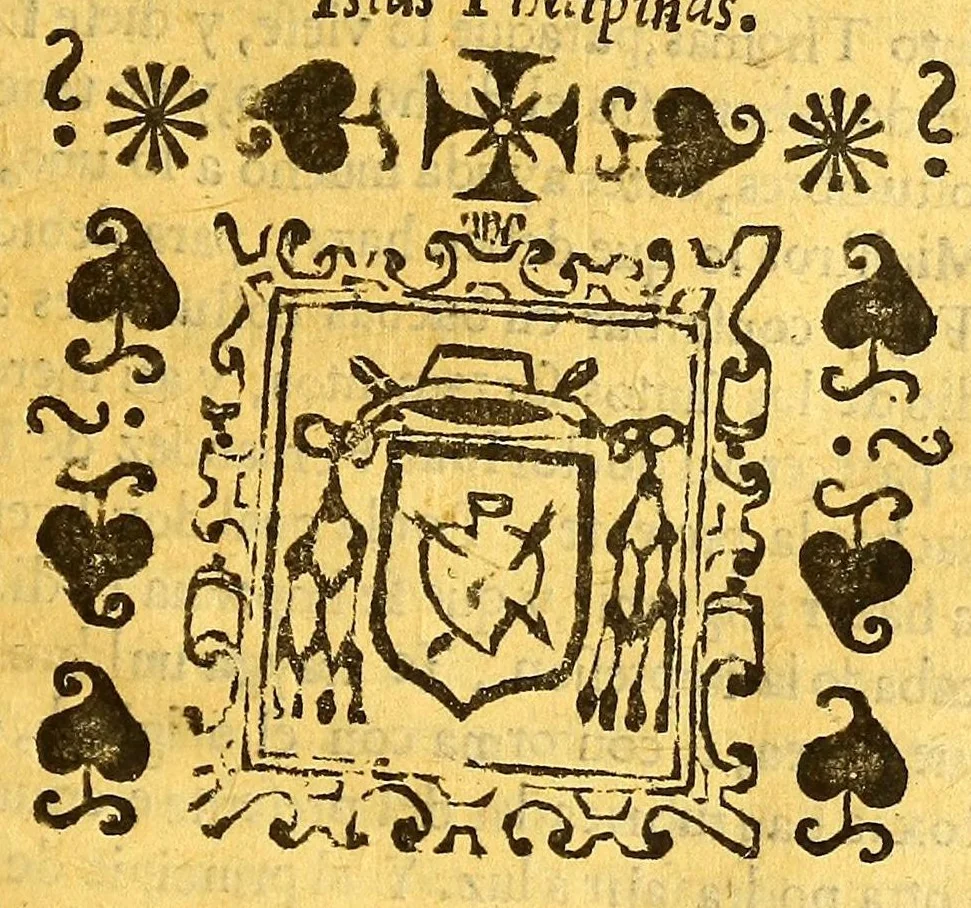 An illustration from Ritual para administrar los sanctos sacramentos sacado casi todo del Ritual romano, i lo de mas del Ritual indico. : Con algunas advertencias necessarias para la administracion de los santos sacramentos. Con una declaracion sumaria de lo que las religiones mendicantes pueden en las Indias por privilegios apostolicos, los quales se train a la letra., 1630, leaf 9