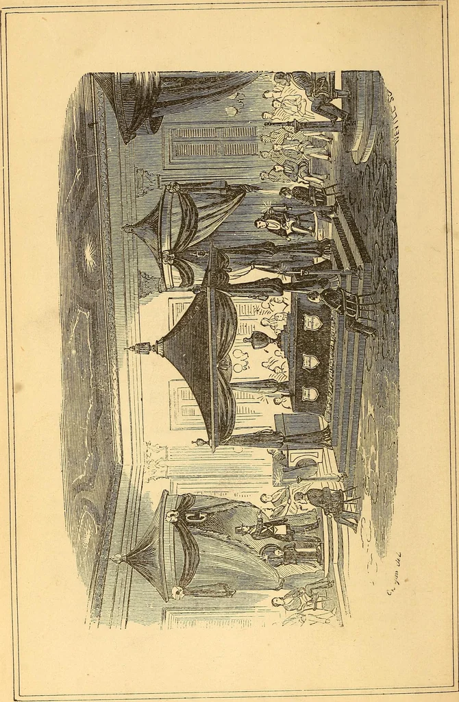 An illustration from Rituals of freemasonry: comprising the degrees of Entered apprentice, Fellow craft, and Master mason, in the lodge;, 1870, leaf 329