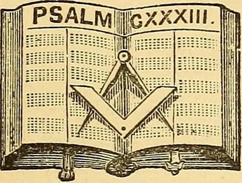 An illustration from Rituals of freemasonry: comprising the degrees of Entered apprentice, Fellow craft, and Master mason, in the lodge;, 1870, leaf 36