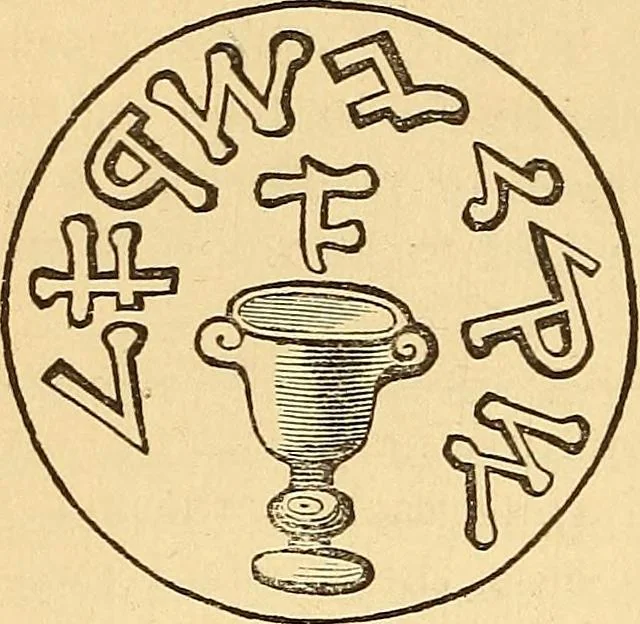 An illustration from Rituals of freemasonry: comprising the degrees of Entered apprentice, Fellow craft, and Master mason, in the lodge;, 1870, leaf 455