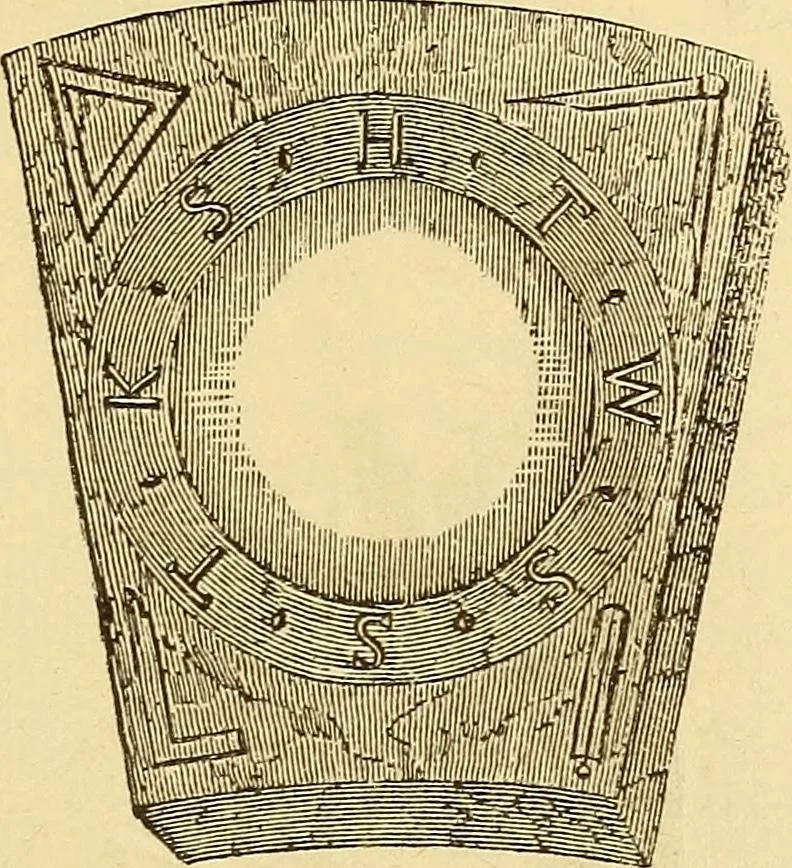 An illustration from Rituals of freemasonry: comprising the degrees of Entered apprentice, Fellow craft, and Master mason, in the lodge;, 1870, leaf 556