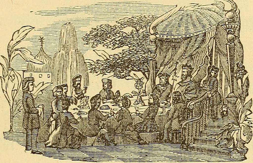 An illustration from Rituals of freemasonry: comprising the degrees of Entered apprentice, Fellow craft, and Master mason, in the lodge;, 1870, leaf 676