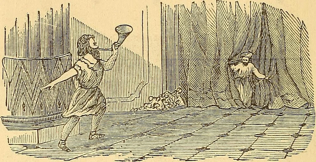 An illustration from Rituals of freemasonry: comprising the degrees of Entered apprentice, Fellow craft, and Master mason, in the lodge;, 1870, leaf 829
