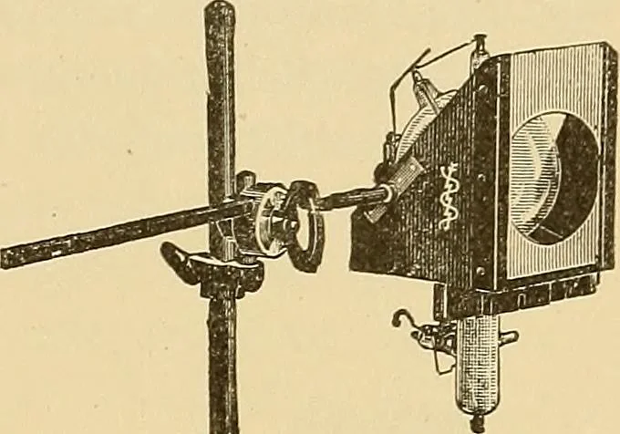 An illustration from Röntgenphotographie : Anleitung zu leicht auszuführenden Arbeiten mit statischer und galvanischer Elektrizität unter besonderer Berücksichtigung der Influenz-Elektrisiermaschine, 1908, leaf 38