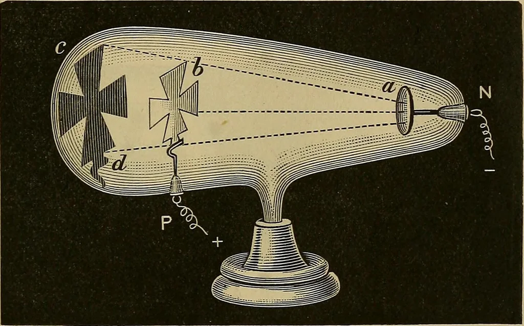 An illustration from Røntgens Straaler : en Fremstilling af de elektriske Straalefaenomener, 1896, leaf 36