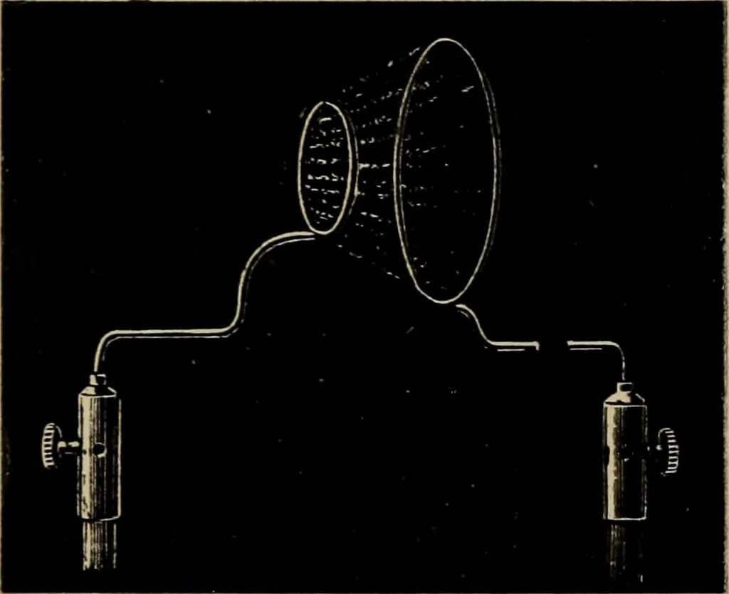 An illustration from Röntgentechniek : therapeutische beteekenis der "X" -stralen en der stoomen van hooge fréquentie, 1904, leaf 115