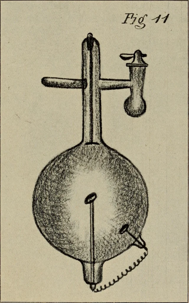 An illustration from Röntgentechniek : therapeutische beteekenis der "X" -stralen en der stoomen van hooge fréquentie, 1904, leaf 40